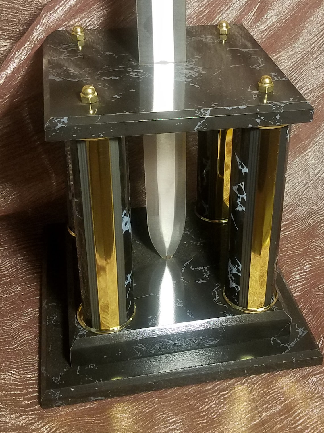 Sword Display stand Unique sword stand vertical display for Etsy