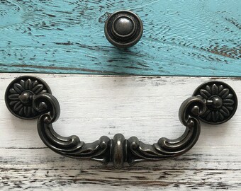 4 Drop Hanldes Bail Drawer Pulls Handle Knobs Dresser Etsy