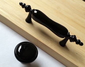 3 3.78Drawer Pulls Handles Dresser Pulls Handles Knobs Cabinet Door Handles Knobs Pulls Black Knobs Handles Vertical Symmetrical Handles