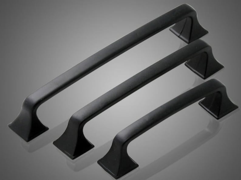 3.75 5 6.3 Drawer Knob Pulls Dresser Pull Knobs Handles Kitchen Cabinet Door Cupboard Handles Retro Rustic Furniture Black 96 128 160 mm