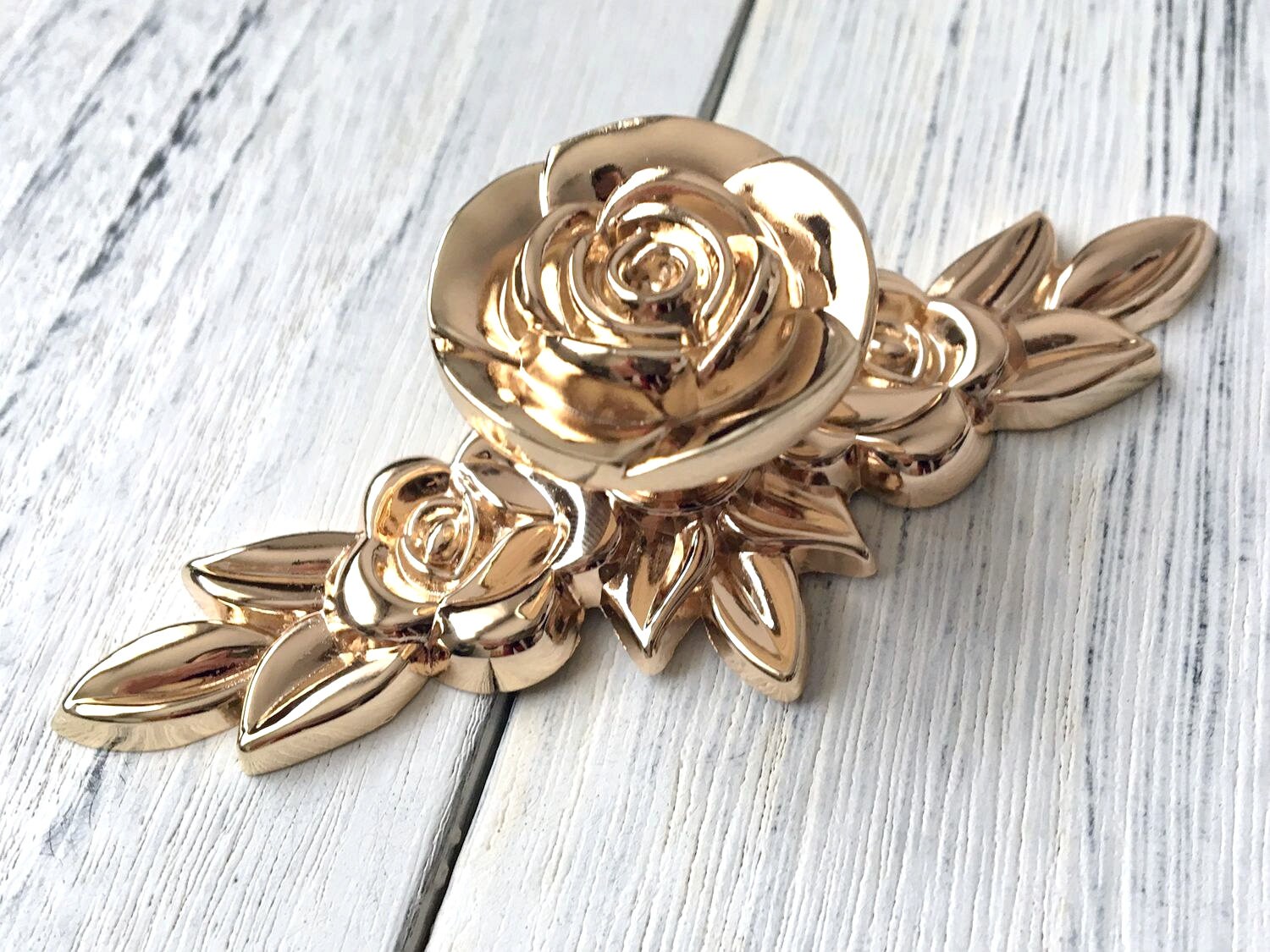 Gold Flower Knob Dresser Knobs Drawer Knob Pulls Pull Handles Etsy