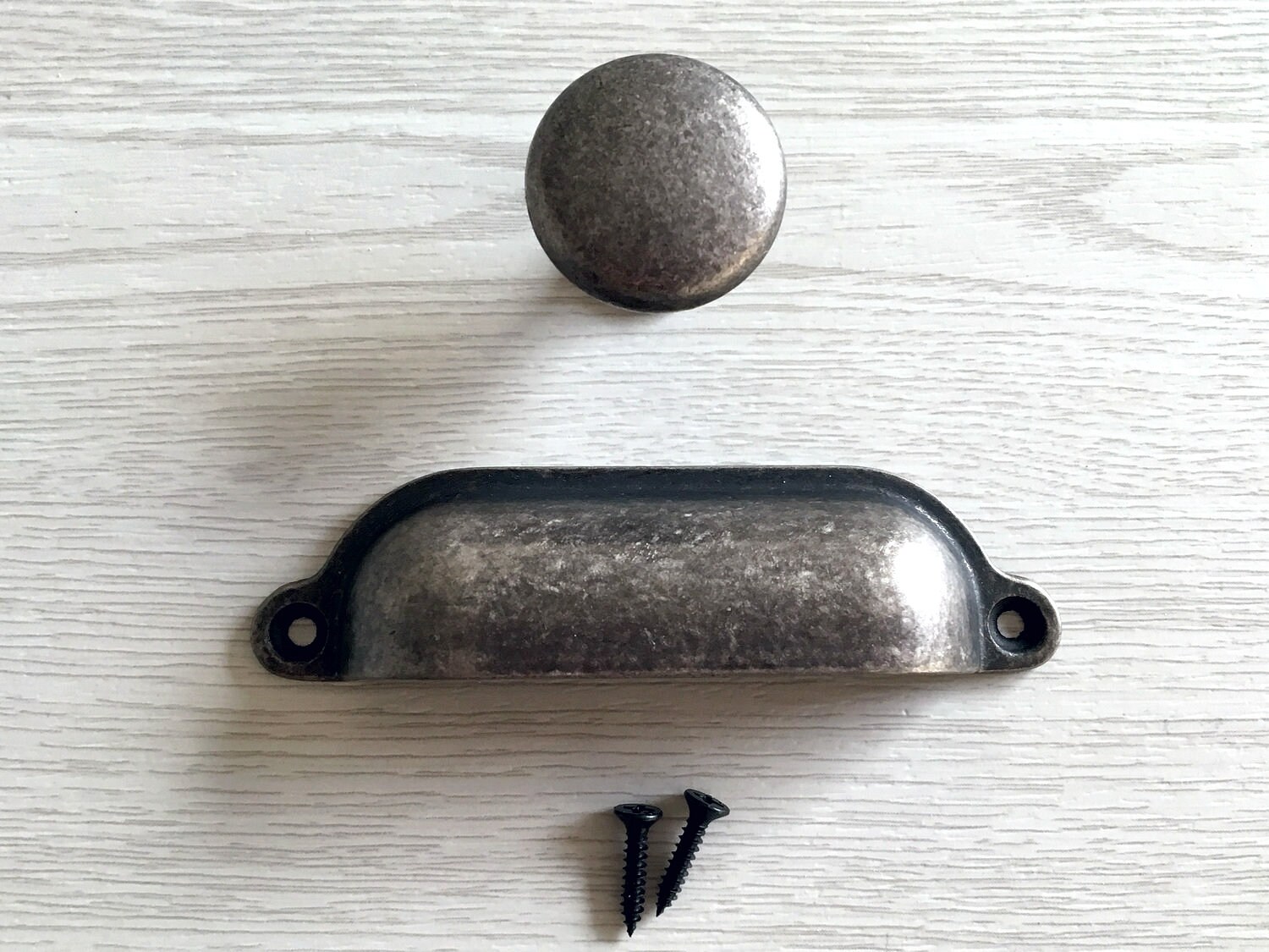 Cup Drawer Pull Handles Dresser Pulls Knobs Antique Black Etsy