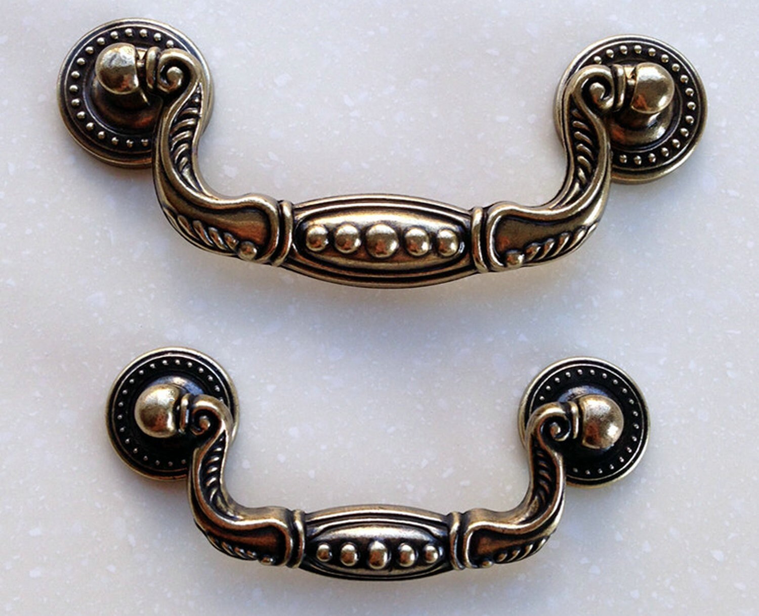 3 3.75 Drop Bail Swing Drawer Pull Handles Dresser Etsy