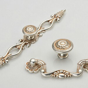 Antique Silver Wrench Shaped Drawer Pull Handle - Kitchen Cabinet Hardware