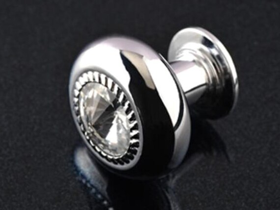 Glass Knobs Clear Crystal Knob Small Drawer Knobs Dresser Etsy