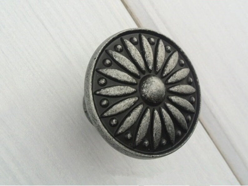 Dresser Knobs Antique Black Dark Grey / Drawer Pulls Knobs Etsy