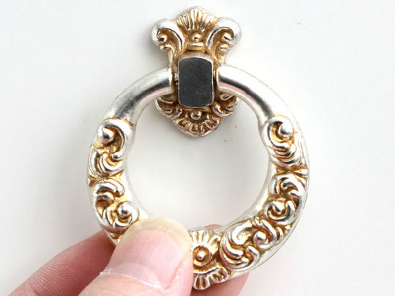 Dresser Drop Pull Knobs Drawer Knob Pulls Handles Ring Kitchen Cabinet Pulls Knobs Handle Metal ...