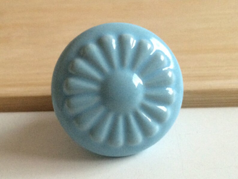 Knobs Blue Decorative Knobs Dresser Knob Drawer Knobs Etsy
