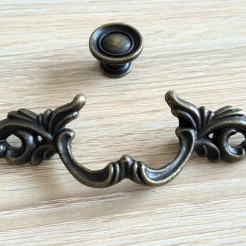 Dresser Knob Drawer Knobs Pulls Handles Antique Bronze Kitchen - Etsy