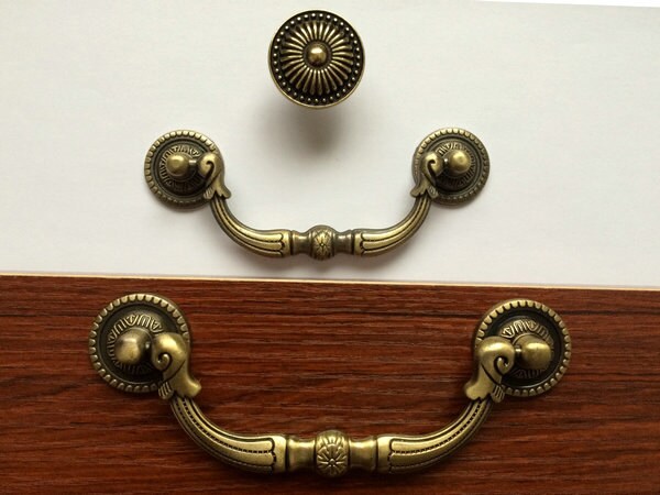 96 128 mm Antike Bronze Möbel Knauf Möbel Knäufe Schrank | Etsy