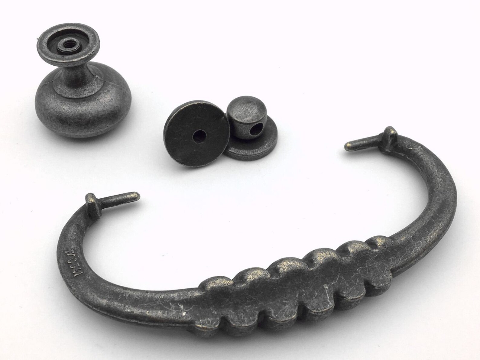 3 Vintage Style Bail Drawer Pull Handles Drop Dresser Pulls Etsy