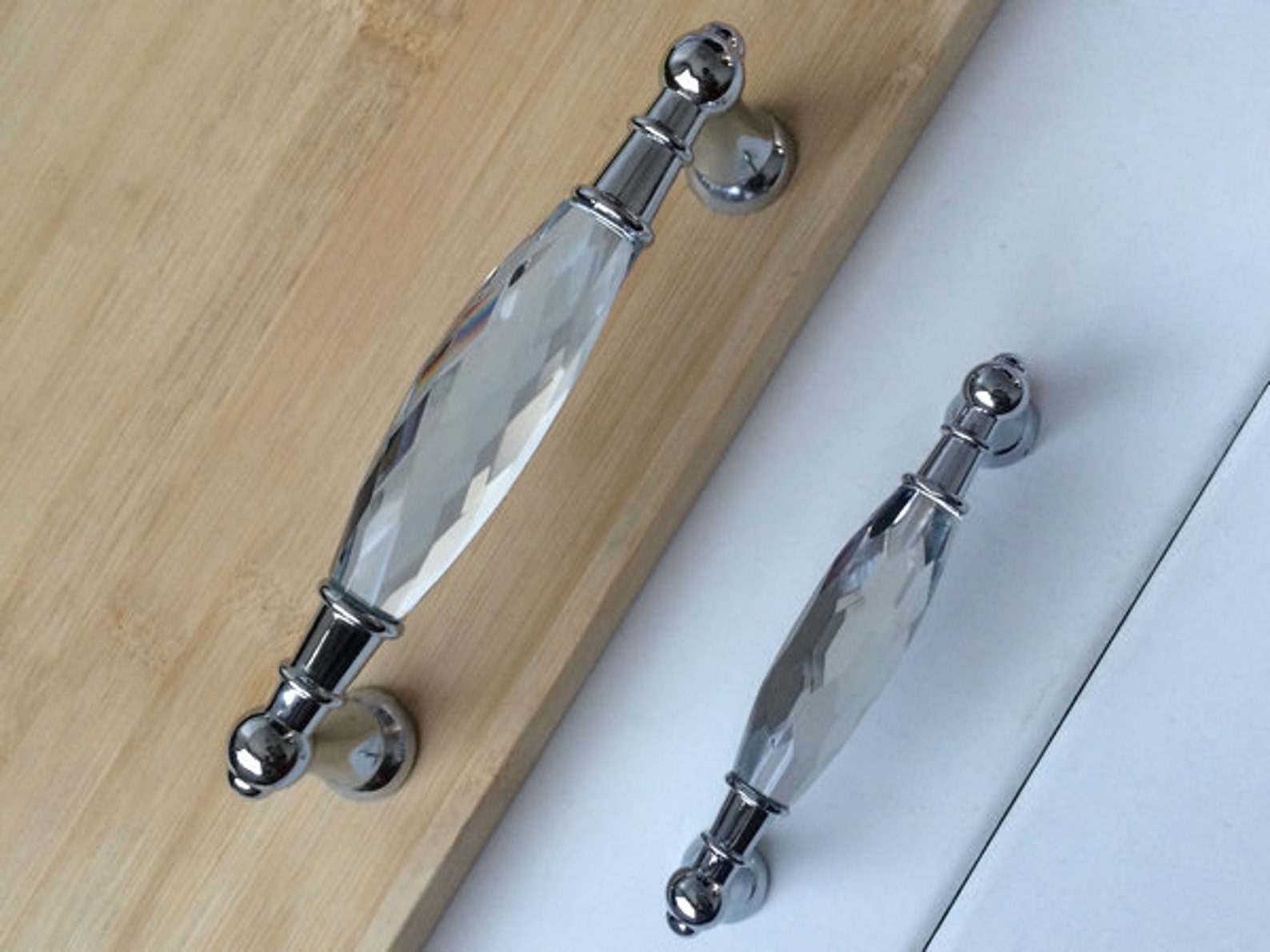 3.75 5 Glass Dresser Pulls Drawer Pull Handles Etsy