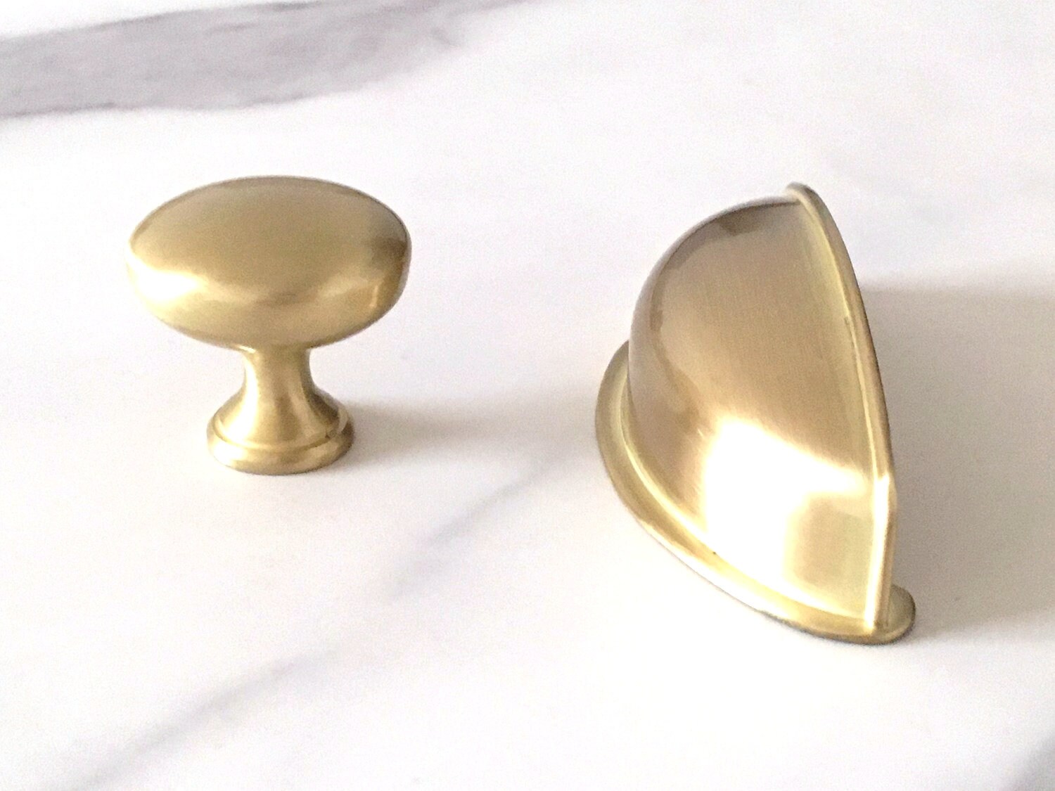 2 1/2 Gold Cup Drawer Pulls Handles Pull Handle Etsy