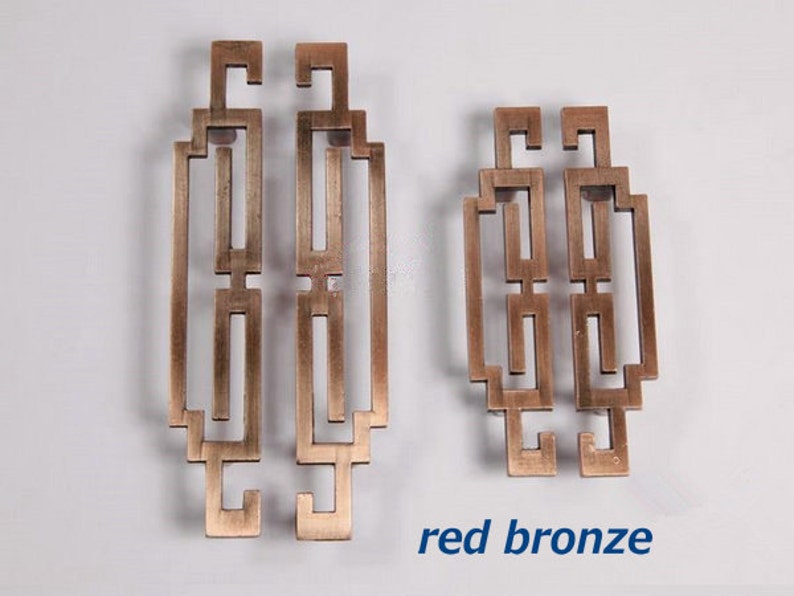 Pair of 2.5 3.75 5 Drawer Pulls Vintage Style Cabinet Door Handles Pull Antique Bronze White Dresser Pulls Handle ARoseRambling 64 96 128 Red Bronze