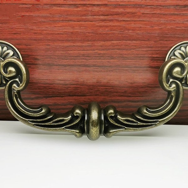 6" Drop Bail Drawer Knobs Pulls Handles Dresser Knob Antique Bronze Rustic Kitchen Cabinet Knobs Handle Pulls Retro Vintage Look 150 mm
