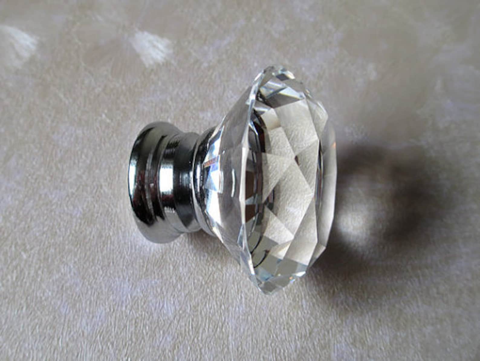 Glass Knobs / Crystal Knobs / Dresser Knob / Drawer Pulls Etsy