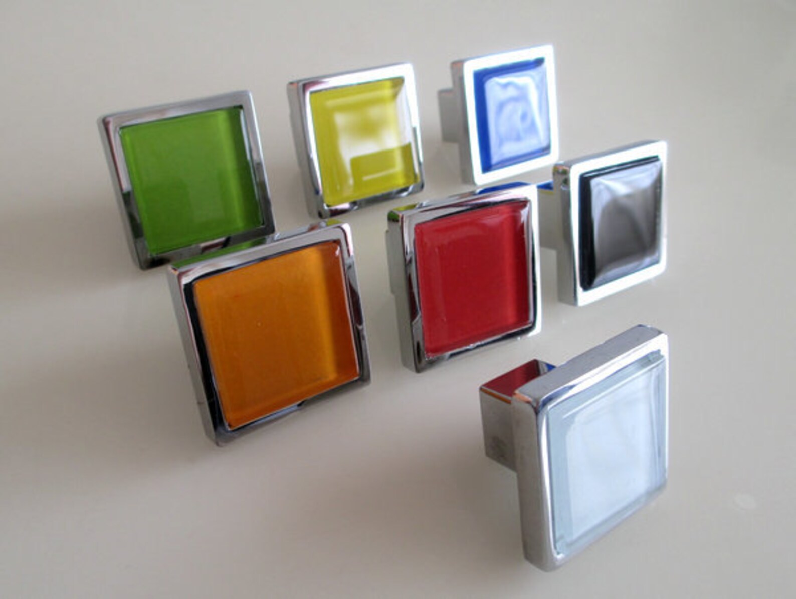 Glass Knobs Dresser Knob Drawer Knobs Pulls Handles Square Etsy