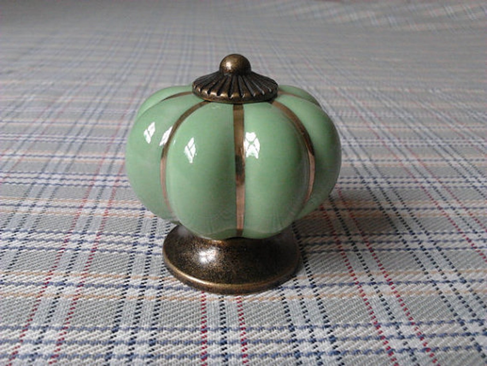 Drawer Knobs / Dresser Knob Pulls Handles / Green Ceramic Etsy