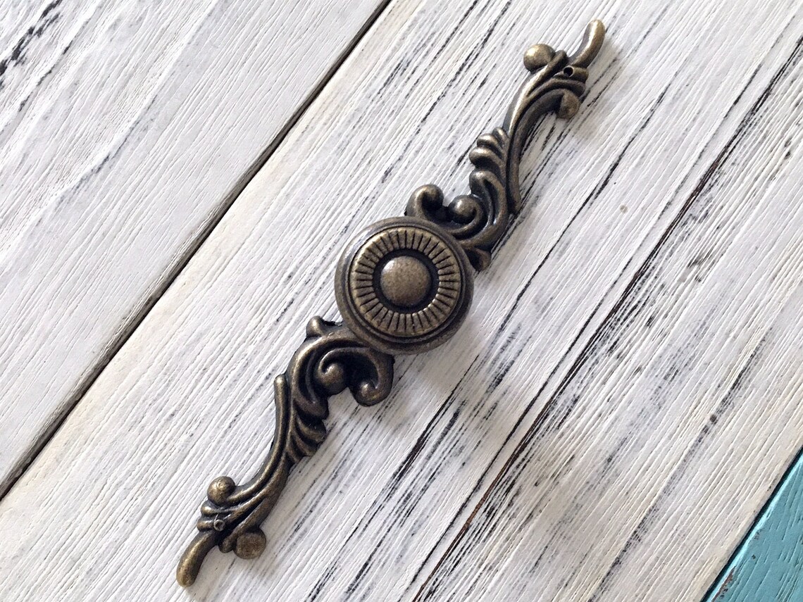Vintage Style Dresser Knob Drawer Knobs Pulls Handles Back Etsy