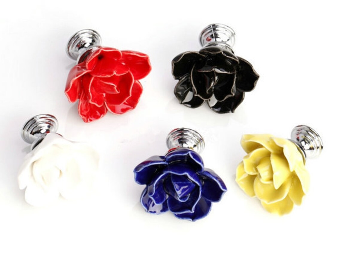 White Dresser Knobs Drawer Knobs Pull Handles / Kitchen Etsy