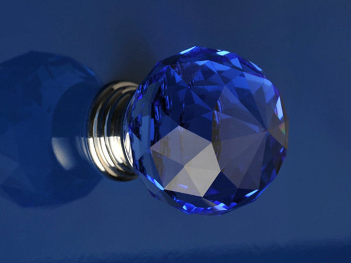 Glass Knobs Crystal Dresser Knob Drawer Knobs Pull Handles / Etsy