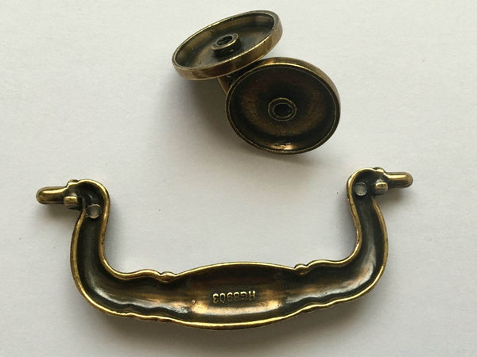 3 3.75 Drop Bail Swing Drawer Pull Handles Dresser Etsy