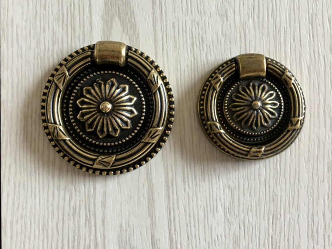 Rustic Knobs Dresser Knob Drawer Knobs Pulls Ring Drop Knobs Etsy