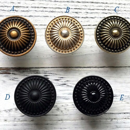 Antique Bronze Knobs Door Knob Dresser Drawer Knobs Etsy