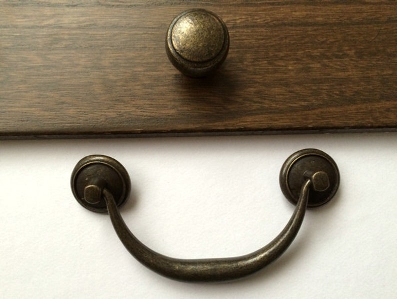 4 1/4 4 1/2 vintage estilo bail cajón tira de | Etsy