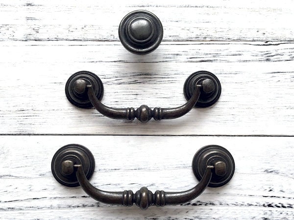 Vintage Style Drop Bail Pulls Antique Bronze Swing Drawer - Temu Canada