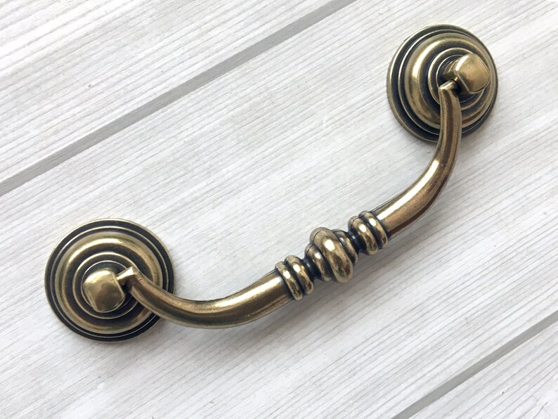 4.25 Drop Bail Swing Drawer Pull Handles Knob Dresser Etsy