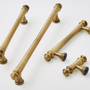 Antique Bronze Dresser Knob Pulls Brushed Brass Cabinet Pulls Handles Knobs Drawer Pull Handles Cabinet Knobs Kitchen Hardware 96 128 192mm