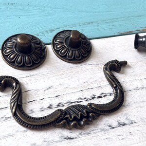 4 Drop Handles Bail Drawer Pulls Handle Knobs Dresser Etsy