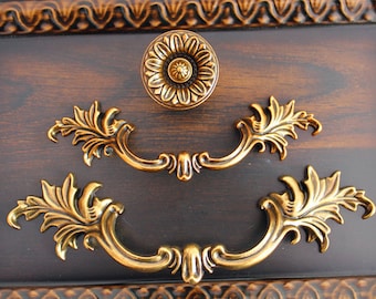 3” 3.75" Dresser Knobs Pulls Drawer Pull Handles Antique Gold Brass Cabinet Handles Pulls Knobs Door Handle 76 96 mm ARoseRambling