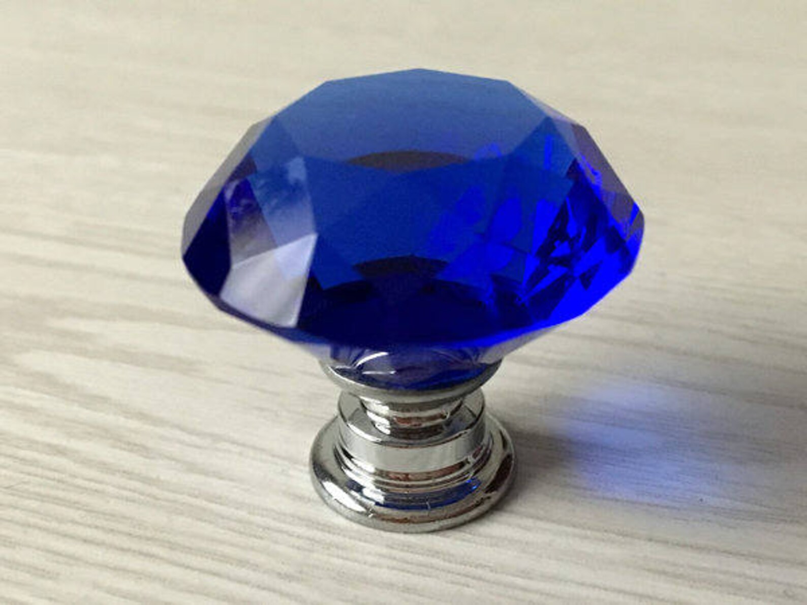 Blue Crystal Knob Rhinestone Dresser Knobs Glass Drawer Knob Etsy