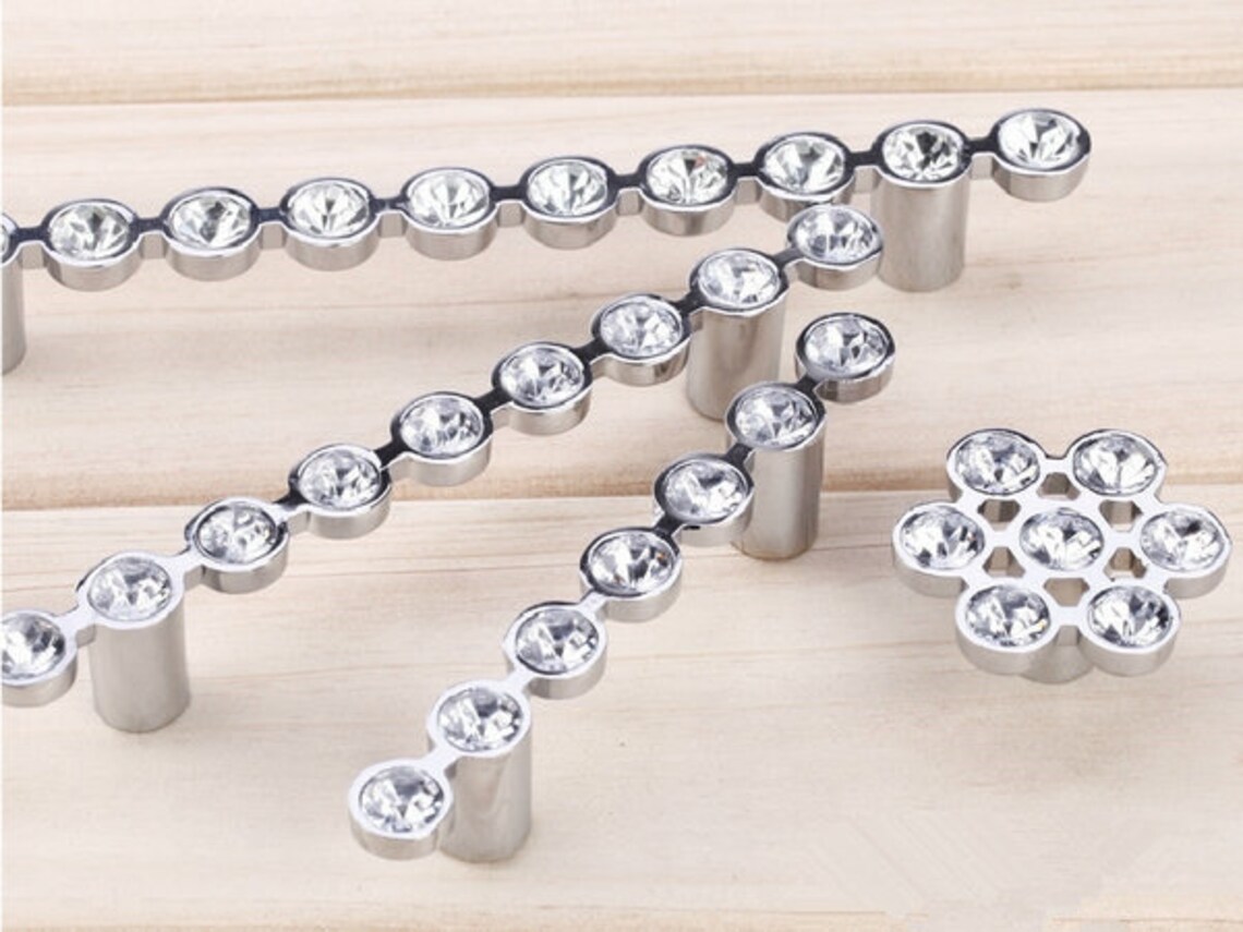 2.5 3.75 5 Glass Dresser Pulls Drawer Pull Etsy UK