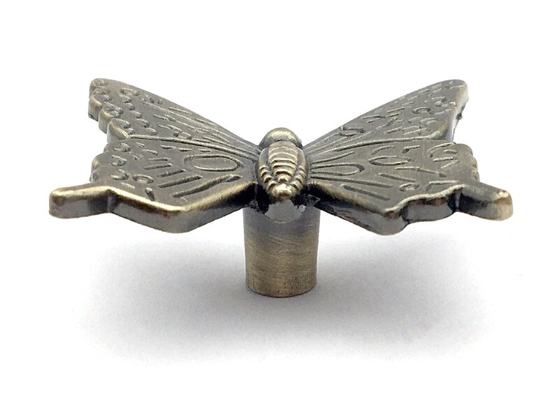 Butterfly Dresser Knobs Pulls Drawer Pull Handles / Kitchen Etsy