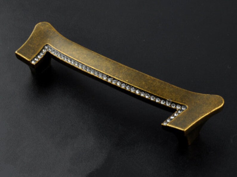 1.25 3.75 5 Crystal Dresser Drawer Pulls Etsy