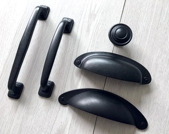 Antique Black Cabinet Pulls Handles Drawer Knob Pulls Dresser Knobs Pull Handle Kitchen Cabinet Pulls Handle Door Hardware ARoseRambling