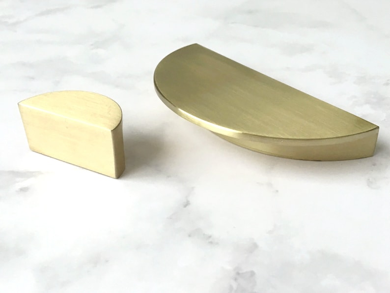 gold half circle drawer pulls