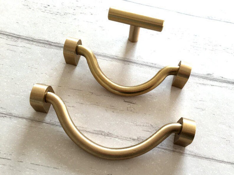 3.75 4 4.75 5 Brass Bail Pulls Drop Drawer Etsy UK