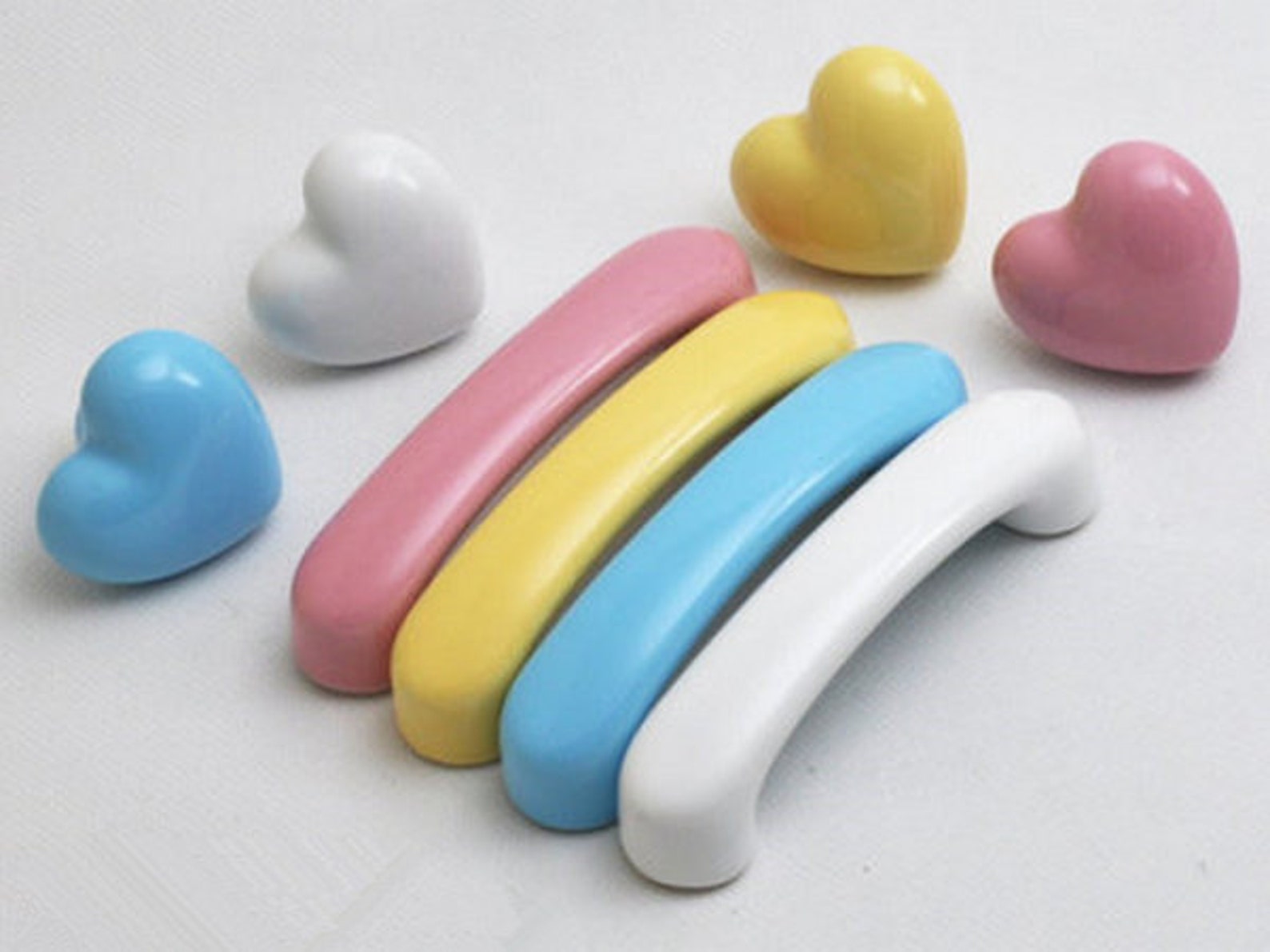 3 Heart Knobs Dresser Knob Pulls Drawer Knobs Pull Etsy