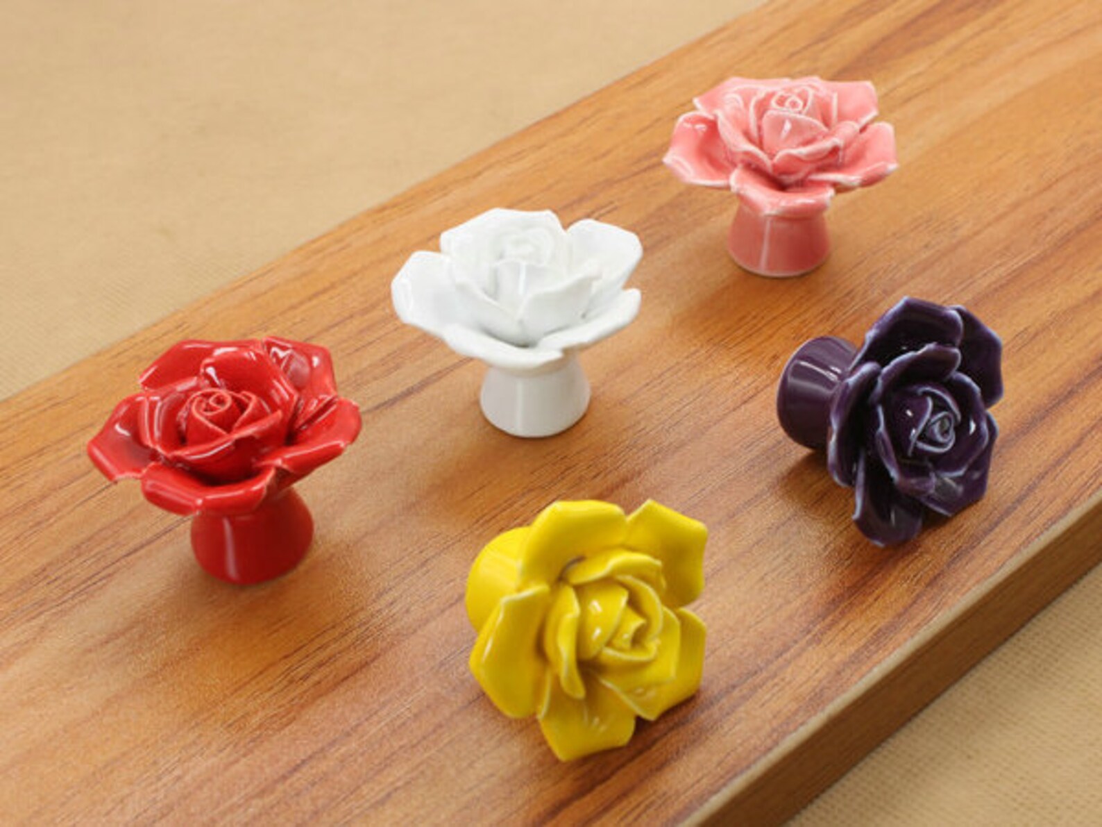 Flower Knob Dresser Knobs Drawer Knobs Pull Handles White Etsy