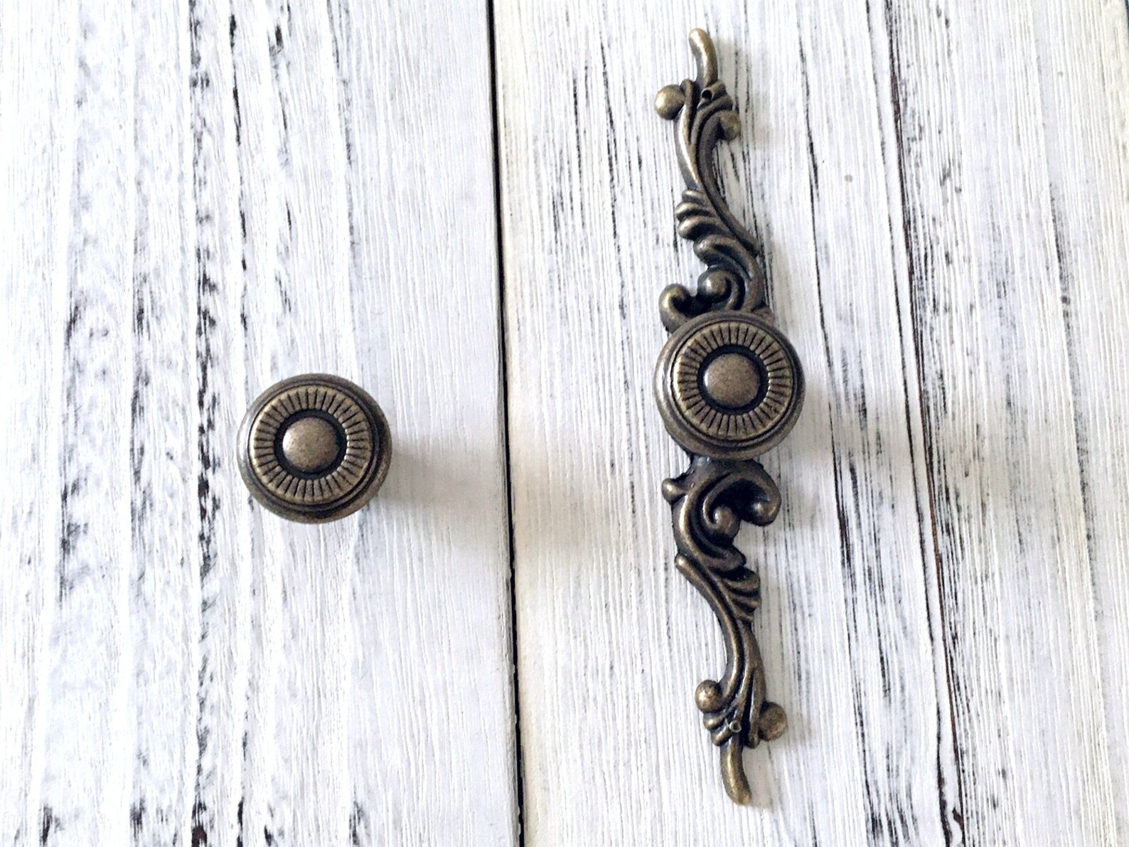 Vintage Style Dresser Knob Drawer Knobs Pulls Handles Back Etsy
