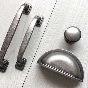 3 3.75 5 Retro Cup Dresser Pulls Drawer Pull Handles Bin Cabinet Door ...