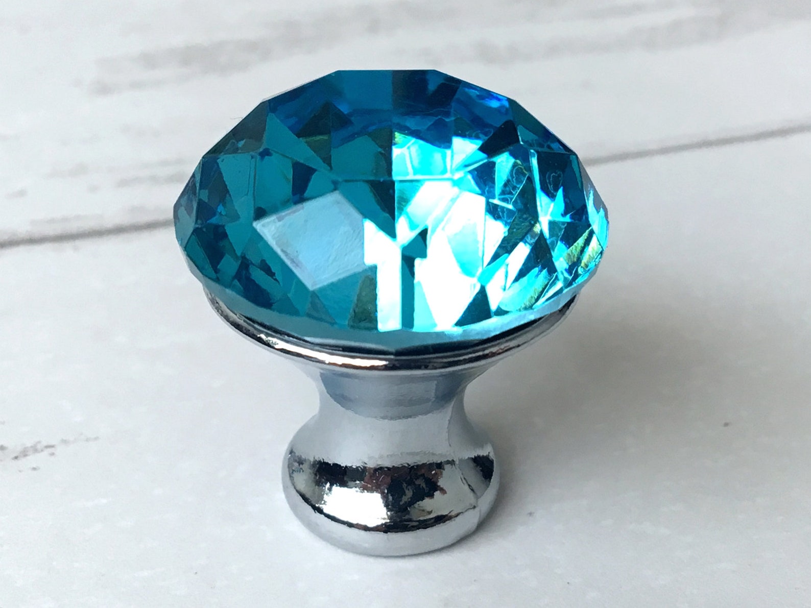 Blue Glass Knobs Crystal Knob Rhinestone Dresser Knobs Drawer Etsy Israel