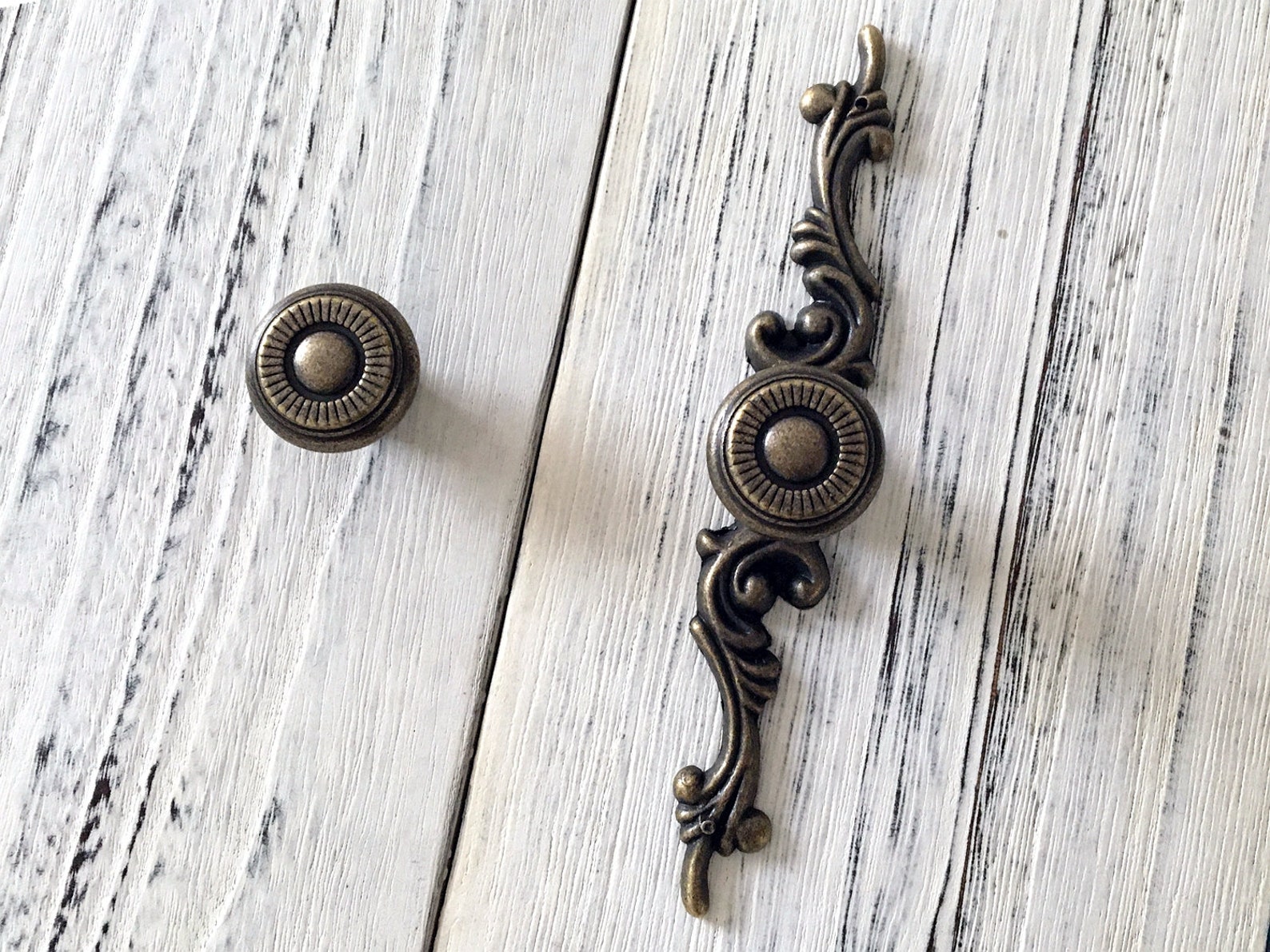 Vintage Style Dresser Knob Drawer Knobs Pulls Handles Back Etsy