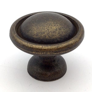 4 1/2 Rustic Drop Bail Drawer Knobs Pulls Handles Dresser Knob Antique Bronze Cabinet Door Pulls 4.5 114 mm ARoseRambling Vintage Style Round Knob