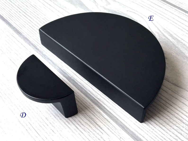 Matte Black Drawer Pulls Knob Pull Handle Drawer Pull Etsy