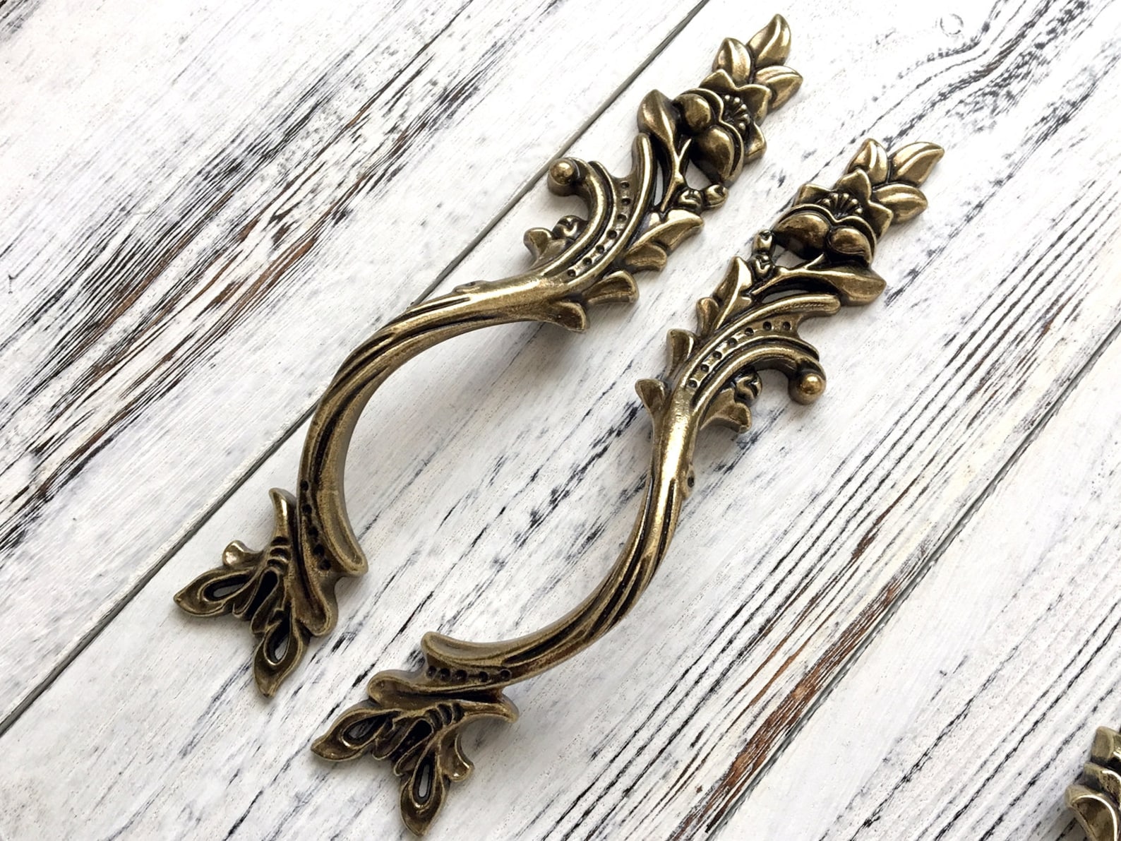 Antique Bronze Door Handle Pulls Drawer Pull Handles Etsy